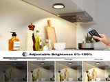 3 Pack Smart Under Cabinet Lights Hardwired,Dimmable LED Light for Kitchen Under Cabinet with Alexa V1171-CC-HW3WW-B-WIFI