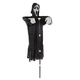 Scream Scarecrow Polyester PVC with Detachable Pole Garden Ghostface Decoration for Halloween Rural V1294-YM0717-3115220085811