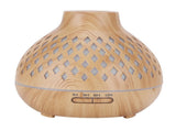 400ml Light Wood Grain Air Diffuser Electric Aroma Humidifier with Ambient Night Lamp 100240VAU V1294-YM0721-3113210017714