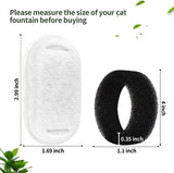 YES4PETS 24 x Pet Dog Cat Fountain Filter Replacement Activated Carbon Exchange Filtration System V278-6XCTN-PWS-111-FILTERS