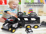 Police Truck Toys Toddlers 3 4 5 6 Years Old, 5 in 1 Truck Friction Power Toy Car Christmas Birthday V1192-AZ-W-11604