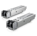 Ubiquiti UFiber SFP Multi-Mode Fiber Module, 2-Pack, 1.25 Gbps Throughput, 1.25 Gbps Throughput, V1202-V2-NHU-UACC-OM-MM-1G