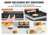 Commercial Maker, 4PCS Round Baker Machine,1750W Non-Stick Stainless Steel Belgian V952-SYBLSHFBJDPF0EHRRV3