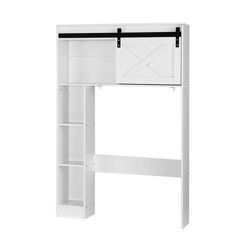 Artiss Bathroom Cabinet Over the Toilet Storage Organiser Laundry Shelf 128cm FUR-S-BATH-SAVE02-WH