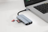 8-in-1 Docking Station Type-C to HDMI Multi-Display USB-C Hub PD 100W V1263-JX-6337