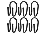 SWETRACE 6Pcs Sturdy Black Plastic Hooks for Pool Fence and Equipment 5.7x2.6x2.2in V1189-LWWAL-20260327-03704