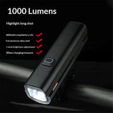 Smart Bike Light, Rechargeable Waterproof Cycling Front Light for Road Urban Mountain Biking Night V1192-AZ-W-0815