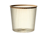 Transparent Garbage Bin with Top Ring Easy Attached Lid Free Large Capacity Trash Bin Can for V1294-YM0706-3117230156714
