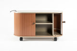 UFOU Fitin Rollin Mobile Roller Shutter Cabinet - Storage with Adjustable Shelves & Wheels V563-68170