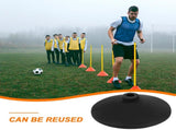 SWETRACE 1Set Soccer for Sports Practice Safety and Stability Black Color 8.5x8.5x2.2in V1189-LWWAL-20260327-03715