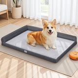 i.Pet Pet Bed Plush Soft Cushion Egg Crate Large Sofa Platform Removable Washable PET-BED-H12-L105-GR