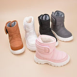 AU7 Kids Anti Slip Warm Winter Snow Boots Suitable for Outdoor Walking Snow Sports Trekking Toddler V1197-XZ-070708