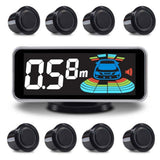Backup Parktronic System Car Auto Vehicle Reverse with 8 Parking Sensors kit Detection LCD V1192-AZ-W-0025