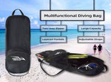 Fins Protective Bag Snorkeling Portable Diving Fins Bag PVC Fins Protective Bag with Shoulder Strap V1369-AZ3-W-16088