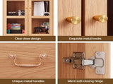 Artiss Buffet Sideboard Cabinet 180cm Hutch Storage Kitchen Drawer Door Wood FUR-C-GLASS-SID180-WD-ABC