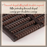 Solid Wood Massager, 10 Rows of Widened Rollers, Diamond Bumps to Stimulate Acupoints, Relieve V1385-ZDAMQ-WU-915-001