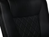 Levede Executive Office Chair Footrest PU Leather Tilt Gaming Work Seat Black OF1073-BK-AU