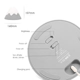 Night Light,Snow Mountain lamp, Tap Control&Timer Setting, Soft Silicone, Dimmable, Soft Eye Caring, V1366-AZ2-W-03907