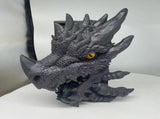 Dragon Statue Bookend Resin Book Support Decorative Figurine Tabletop Ornament for Living Room V1366-AZ2-W-04586
