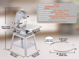 1500W Commercial Electric Meat Bandsaw Stainless Steel Bone Sawing Machine V952-LDSJRJ1500WLQHW2TV3