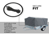 6X4 Box Trailer Cage Canvas Cover Universal Waterproof Rip Resistant 3ft V379-TCC6X4X900