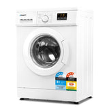 Devanti 8kg Front Load Washing Machine Quick Wash 24h Delay Start Automatic FWM-C-8KG-WH