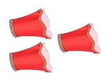 3Pcs E14 Fabric Lamp Shade Modern ClipOn Lampshade for Home Wall Candle Lamps Chandelier Red V1294-YM0901-3119210187111