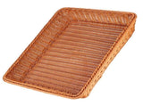 Household Desktop Rectangular Food Bread Fruits Storage Basket for Office RestaurantCoffee Color XL V1294-YM0901-3118200088714