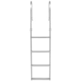 Removable Dock Ladder, 4 Steps, Aluminum Alloy Pontoon Boat Swim Ladder, with Non-Slip Wide Steps, V952-MTZTCXSWPJ50ALQSF001V0