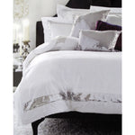 Accessorize Sequins White Cotton Quilt Cover Set Single V442-HIN-QUILTCS-COTTONSEQUINS-WHITE-SB