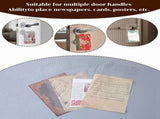 500 Pack Door Hanger Bags 6inch X 12inch, Clear Door Hanger Bags Protects Flyers, Brochures, V1370-AZ4-07507