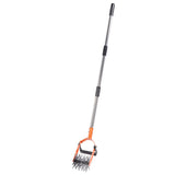 Garden Cultivator Tool Stainless Steel Lawn Reseeding Garden Tool Adjustable Handle Garden Soil V1294-YM0901-3111240306211