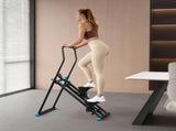 Centra Folding Stepper Machine Adjustable Height Home Gym Workout Full Body SP1071-BK-AU