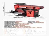152.4mm Disc Sander & 101.6mm x 914.4mm Belt Sander, 400W Professional Belt Disc Sanders Combo with V952-DPSGJZHYPHBX7MQ9F001V3