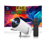 Mini Projector Smart Portable Projector 180&deg Rotation, Auto Keystone, Support 1080P, Compatible V1192-AZ-W-2778