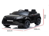 Kahuna Land Rover Licensed Kids Electric Ride On Car Remote Control - Black CAR-LRV-BK