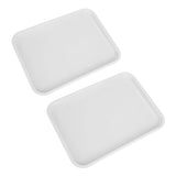 2pcs Food Tray Multifunctional Thickened Slip Resistance Chinese Fast Food Serving Tray for Dining V1294-YM0523-3118220042814