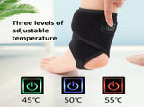 Electric Heating Ankle Brace Sprain Pain Relief Sports Injuries Joint Recovery USB Ankle Warmer Wrap V1369-AZ3-W-03760