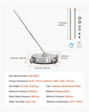 VEVOR 18" Pressure Washer Surface Cleaner 4 Wheels 4000 Max PSI 2 Extended Wands V952-GYQXJBMQJQYPD6WHPV0
