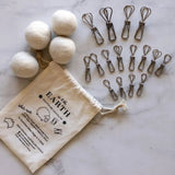Eco Friendly Laundry Bundle | Pegs & Dryer Balls V573-ECOLNDB