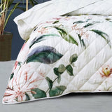 Bianca Indi White Polyester Coverlet Set Single/Double V442-BCA-COVERLETS-INDI-WHITE-DS