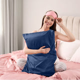 Pure Silk Pillow Case by Royal Comfort-Navy ABM-204837