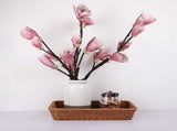 2 Pack Imitation Rattan Woven Bread Baskets,Poly Wicker Fruit Baskets for Food V1369-AZ3-W-00776