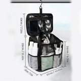Portable Shower Storage Bag with Fixed Strap and Water Resistant Smartphone Pocket Oxford Cloth V1192-AZ-W-24174