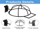 6 Pcs Slat Wall Hat Display Wire Headwear Rack Slatwall Accessories Metal Retail Display Racks for V1258-DP02-C-2263