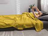 59x39" 100% Cottons Blanket, Soft and Breathable Bed Blanket, Multi-functional Bed Blanket for All V1189-WXFWAL-20260319-00937