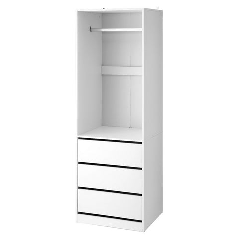 Artiss Wardrobe Clothes Closet Storage Organizer White FURNI-L-WR01-3D-WH-AB