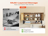 Bathroom Cabinet, with 2 Doors and Adjustable Shelf, Over the Toilet Storage Medicine Cabinet V952-BDMJG2JYJGBSE1Z17001V0
