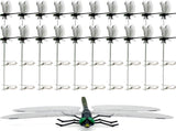 20 Pcs Dragon Fly Clips for Bugs Repellent, 3D Artificial Dragonfly Hat Clip, Dragonfly Garden Decor V1258-DP02-C-1360