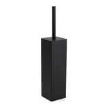 Matt Black Square Stainless Steel Bathroom Accessory Toilet Brush Holder Cup Set V1233-T87023BL